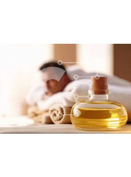 Intra Συλλεκτικό Ξύλινο Παζλ Plywood  4mm - Άνδρας ξαπλωμένος στο κρεβάτι με μπουκάλι λαδιού Σε Ξύλινο Κουτί - Διαστάσεις Puzzle: 10x10 cm – 25 κομμάτια