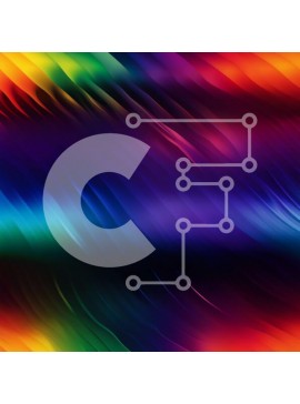 Intra Συλλεκτικό Ξύλινο Παζλ Plywood  4mm - Ζωηρό αφηρημένο φόντο με πολύχρωμες κυματιστές γραμμές Σε Ξύλινο Κουτί - Διαστάσεις Puzzle: 10x10 cm – 25 κομμάτια