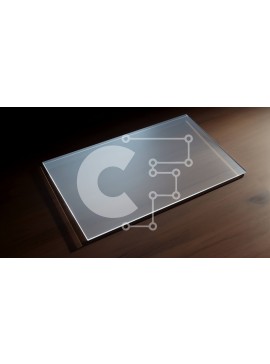 Intra Συλλεκτικό Ξύλινο Παζλ Plywood  4mm - Διαφανές γυάλινο τραπέζι σε ημιτελές ξύλινο τραπέζι Σε Ξύλινο Κουτί - Διαστάσεις Puzzle: 10x10 cm – 25 κομμάτια