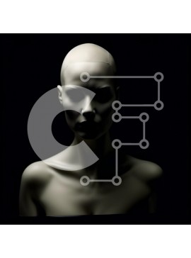 Σετ των 2 Intra Συλλεκτικό Ξύλινο Παζλ Plywood  4mm - Μόδα μανεκέν με λευκή μπλούζα και μαύρο παντελόνι Σε Ξύλινο Κουτί - Διαστάσεις: 10x10 cm – 25 κομμάτια