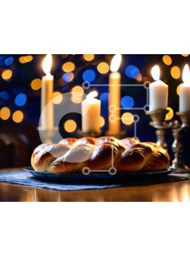 Σετ των 2 Intra Συλλεκτικό Ξύλινο Παζλ Plywood  4mm - Πλεκτό ψωμί με αναμμένα κεριά - Ιδανικό για γιορτές του Πάσχα ή των εορτών Σε Ξύλινο Κουτί - Διαστάσεις: 10x10 cm – 25 κομμάτια