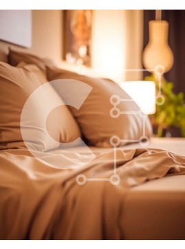 Intra Συλλεκτικό Ξύλινο Παζλ Plywood  4mm - Άνετο υπνοδωμάτιο με μαύρισμα σεντόνια και μαλακά μαξιλάρια Σε Ξύλινο Κουτί - Διαστάσεις Puzzle: 10x10 cm – 25 κομμάτια