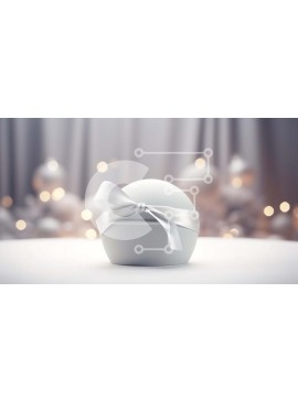 Intra Συλλεκτικό Ξύλινο Παζλ Plywood  4mm - Λευκό Αυγό με Κορδέλα - Ιδανικό για Πάσχα & Ειδικές Περιστάσεις Σε Ξύλινο Κουτί - Διαστάσεις Puzzle: 10x10 cm – 25 κομμάτια