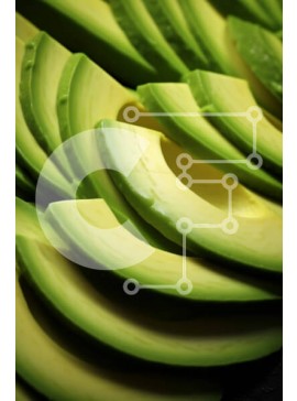 Σετ των 2 Intra Συλλεκτικό Ξύλινο Παζλ Plywood  4mm - Σωρός από πράσινα αβοκάντο με φέτες στην κορυφή Σε Ξύλινο Κουτί - Διαστάσεις: 10x10 cm – 25 κομμάτια