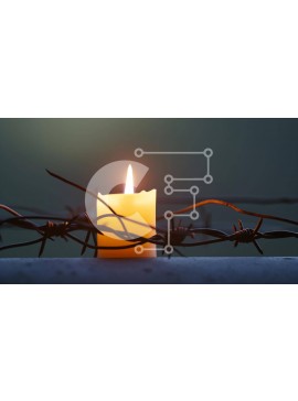 Intra Συλλεκτικό Ξύλινο Παζλ Plywood  4mm - Κερί σε συρματόπλεγμα με σκούρο φόντο Σε Ξύλινο Κουτί - Διαστάσεις Puzzle: 10x10 cm – 25 κομμάτια