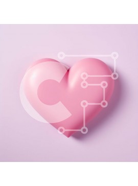 Σετ των 2 Intra Συλλεκτικό Ξύλινο Παζλ Plywood  4mm - Έννοια αγάπης και ρομαντισμού - ροζ σχήμα καρδιάς σε ανοιχτό ροζ φόντο Σε Ξύλινο Κουτί - Διαστάσεις: 10x10 cm – 25 κομμάτια