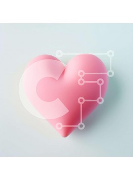 Intra Συλλεκτικό Ξύλινο Παζλ Plywood  4mm - Αντικείμενο σε σχήμα καρδιάς σε υπόλευκο φόντο Σε Ξύλινο Κουτί - Διαστάσεις Puzzle: 10x10 cm – 25 κομμάτια