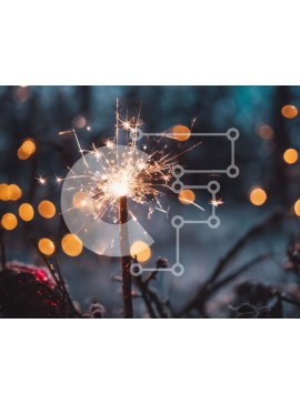 Intra Συλλεκτικό Ξύλινο Παζλ Plywood  4mm - Βεγγαλικό για ειδικές περιστάσεις Σε Ξύλινο Κουτί - Διαστάσεις Puzzle: 10x10 cm – 25 κομμάτια