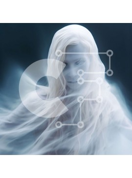 Intra Συλλεκτικό Ξύλινο Παζλ Plywood  4mm - Φανταστική γυναίκα με μακριά λευκά μαλλιά Σε Ξύλινο Κουτί - Διαστάσεις Puzzle: 10x10 cm – 25 κομμάτια