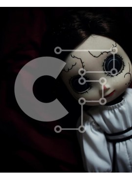 Intra Συλλεκτικό Ξύλινο Παζλ Plywood  4mm - Λευκή κούκλα σε κόκκινη κουβέρτα Σε Ξύλινο Κουτί - Διαστάσεις Puzzle: 10x10 cm – 25 κομμάτια