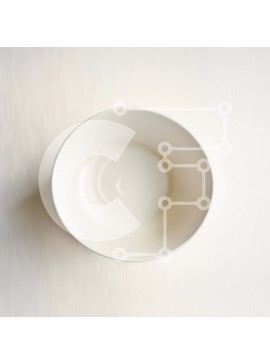 Intra Συλλεκτικό Ξύλινο Παζλ Plywood  4mm - Απλό και κομψό λευκό κεραμικό μπολ σε ξύλινο τραπέζι Σε Ξύλινο Κουτί - Διαστάσεις Puzzle: 10x10 cm – 25 κομμάτια