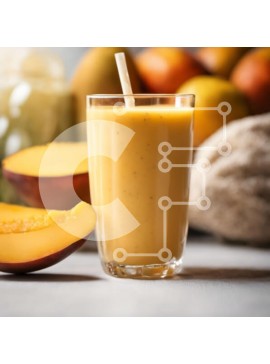 Σετ των 2 Intra Συλλεκτικό Ξύλινο Παζλ Plywood  4mm - Δροσιστικό ποτήρι χυμό πορτοκαλιού με καλαμάκι Σε Ξύλινο Κουτί - Διαστάσεις: 10x10 cm – 25 κομμάτια