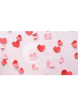 Intra Συλλεκτικό Ξύλινο Παζλ Plywood  4mm - Καρδιές για την ημέρα του Αγίου Βαλεντίνου σε άσπρο φόντο Σε Ξύλινο Κουτί - Διαστάσεις Puzzle: 10x10 cm – 25 κομμάτια