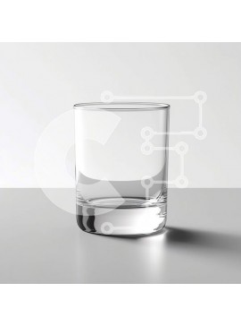 Intra Συλλεκτικό Ξύλινο Παζλ Plywood  4mm - Η απλότητα στα καλύτερά της - ένα άδειο ποτήρι σε ένα τραπέζι Σε Ξύλινο Κουτί - Διαστάσεις Puzzle: 10x10 cm – 25 κομμάτια