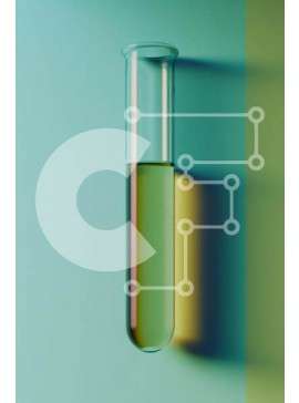 Intra Συλλεκτικό Ξύλινο Παζλ Plywood  4mm - Πράσινος δοκιμαστικός σωλήνας σε πολύχρωμο φόντο Σε Ξύλινο Κουτί - Διαστάσεις Puzzle: 10x10 cm – 25 κομμάτια