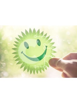 Intra Συλλεκτικό Ξύλινο Παζλ Plywood  4mm - Πράσινη Βίβλος Smiley Face που κρατιέται από το χέρι Σε Ξύλινο Κουτί - Διαστάσεις Puzzle: 10x10 cm – 25 κομμάτια