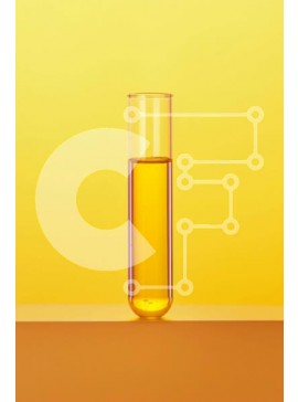 Intra Συλλεκτικό Ξύλινο Παζλ Plywood  4mm - Γυάλινο ποτήρι με κίτρινο υγρό σε πορτοκαλί φόντο Σε Ξύλινο Κουτί - Διαστάσεις Puzzle: 10x10 cm – 25 κομμάτια