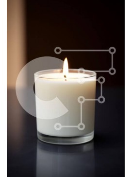 Intra Συλλεκτικό Ξύλινο Παζλ Plywood  4mm - Αναμμένο κερί στο τραπέζι Σε Ξύλινο Κουτί - Διαστάσεις Puzzle: 10x10 cm – 25 κομμάτια