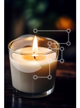 Intra Συλλεκτικό Ξύλινο Παζλ Plywood  4mm - Αναμμένο κερί σε ξύλινο τραπέζι Σε Ξύλινο Κουτί - Διαστάσεις Puzzle: 10x10 cm – 25 κομμάτια