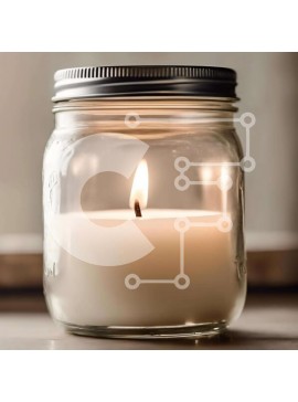 Intra Συλλεκτικό Ξύλινο Παζλ Plywood  4mm - Βάζο Mason με άσβητο κερί και βιβλία Σε Ξύλινο Κουτί - Διαστάσεις Puzzle: 10x10 cm – 25 κομμάτια