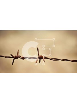 Intra Συλλεκτικό Ξύλινο Παζλ Plywood  4mm - Σκουριασμένο συρματόπλεγμα σε εξωτερικό περιβάλλον Σε Ξύλινο Κουτί - Διαστάσεις Puzzle: 10x10 cm – 25 κομμάτια