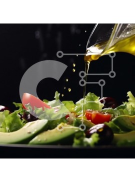 Σετ των 2 Intra Συλλεκτικό Ξύλινο Παζλ Plywood  4mm - Σαλάτα με αβοκάντο, ντομάτες και ελιές Σε Ξύλινο Κουτί - Διαστάσεις: 10x10 cm – 25 κομμάτια