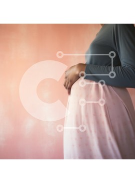 Intra Συλλεκτικό Ξύλινο Παζλ Plywood  4mm - Πορτρέτο εγκύου γυναίκας Σε Ξύλινο Κουτί - Διαστάσεις Puzzle: 10x10 cm – 25 κομμάτια