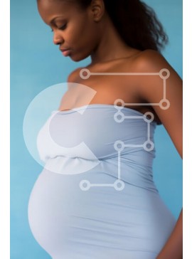 Intra Συλλεκτικό Ξύλινο Παζλ Plywood  4mm - Έγκυος γυναίκα με πολλαπλές εγκυμοσύνες Σε Ξύλινο Κουτί - Διαστάσεις Puzzle: 10x10 cm – 25 κομμάτια