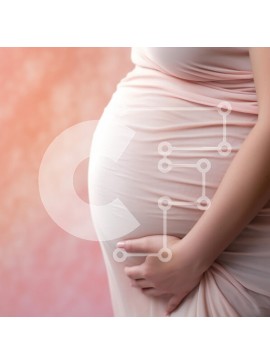 Intra Συλλεκτικό Ξύλινο Παζλ Plywood  4mm - Έγκυος γυναίκα Σε Ξύλινο Κουτί - Διαστάσεις Puzzle: 10x10 cm – 25 κομμάτια