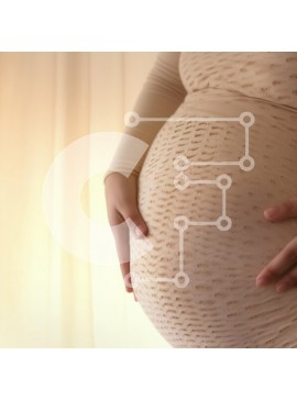 Intra Συλλεκτικό Ξύλινο Παζλ Plywood  4mm - Έγκυος γυναίκα Σε Ξύλινο Κουτί - Διαστάσεις Puzzle: 10x10 cm – 25 κομμάτια