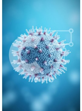 Intra Συλλεκτικό Ξύλινο Παζλ Plywood  4mm - τρισδιάστατη απεικόνιση κορωνοϊού Σε Ξύλινο Κουτί - Διαστάσεις Puzzle: 10x10 cm – 25 κομμάτια