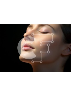 Intra Συλλεκτικό Ξύλινο Παζλ Plywood  4mm - Γαλήνια γυναίκα με κλειστά μάτια Σε Ξύλινο Κουτί - Διαστάσεις Puzzle: 10x10 cm – 25 κομμάτια