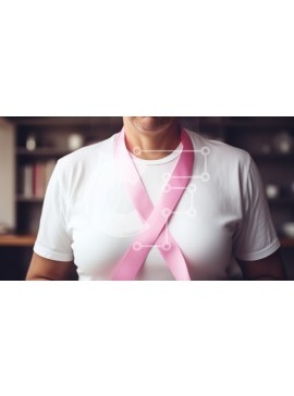 Intra Συλλεκτικό Ξύλινο Παζλ Plywood  4mm - Ροζ κορδέλα που συμβολίζει την ευαισθητοποίηση για τον καρκίνο του μαστού Σε Ξύλινο Κουτί - Διαστάσεις Puzzle: 10x10 cm – 25 κομμάτια