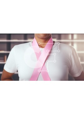 Intra Συλλεκτικό Ξύλινο Παζλ Plywood  4mm - Σύμβολο ροζ κορδέλας ευαισθητοποίησης για τον καρκίνο του μαστού Σε Ξύλινο Κουτί - Διαστάσεις Puzzle: 10x10 cm – 25 κομμάτια