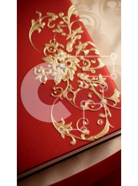 Intra Συλλεκτικό Ξύλινο Παζλ Plywood  4mm - Κόκκινο βιβλίο με χρυσό σχέδιο Σε Ξύλινο Κουτί - Διαστάσεις: 10x10 cm – 25 κομμάτια