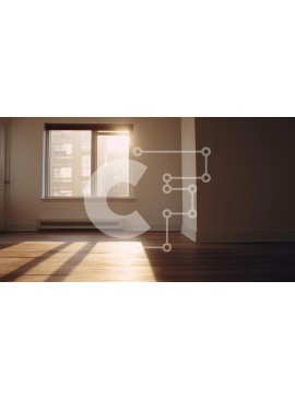 Intra Συλλεκτικό Ξύλινο Παζλ Plywood  4mm - Άδειο δωμάτιο με το φως του ήλιου και τις σκιές Σε Ξύλινο Κουτί - Διαστάσεις Puzzle: 10x10 cm – 25 κομμάτια