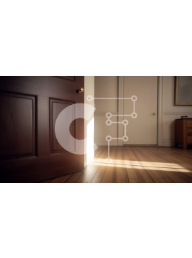 Intra Συλλεκτικό Ξύλινο Παζλ Plywood  4mm - Φιλόξενο δωμάτιο με ξύλινα πατώματα και ηλιακό φως Σε Ξύλινο Κουτί - Διαστάσεις Puzzle: 10x10 cm – 25 κομμάτια