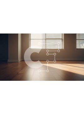 Intra Συλλεκτικό Ξύλινο Παζλ Plywood  4mm - Άδειο δωμάτιο με μεγάλα παράθυρα Σε Ξύλινο Κουτί - Διαστάσεις Puzzle: 10x10 cm – 25 κομμάτια