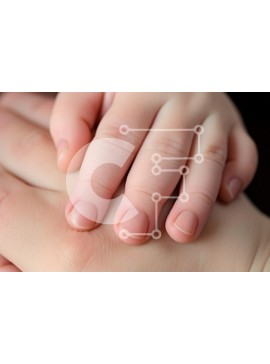 Intra Συλλεκτικό Ξύλινο Παζλ Plywood  4mm - Προσωπική στιγμή: Χέρια που κρατούν το ένα το άλλο Σε Ξύλινο Κουτί - Διαστάσεις Puzzle: 10x10 cm – 25 κομμάτια