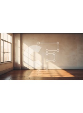 Intra Συλλεκτικό Ξύλινο Παζλ Plywood  4mm - Ήσυχο δωμάτιο με ξύλινο πάτωμα και μεγάλα παράθυρα Σε Ξύλινο Κουτί - Διαστάσεις Puzzle: 10x10 cm – 25 κομμάτια