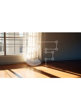 Intra Συλλεκτικό Ξύλινο Παζλ Plywood  4mm - Άδειο δωμάτιο με φως του ήλιου και καρέκλα Σε Ξύλινο Κουτί - Διαστάσεις Puzzle: 10x10 cm – 25 κομμάτια