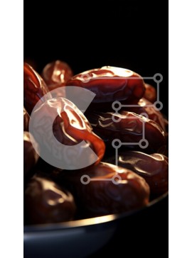 Intra Συλλεκτικό Ξύλινο Παζλ Plywood  4mm - Ασημένιο μπολ με αποξηραμένους χουρμάδες και φρούτα Σε Ξύλινο Κουτί - Διαστάσεις: 10x10 cm – 25 κομμάτια