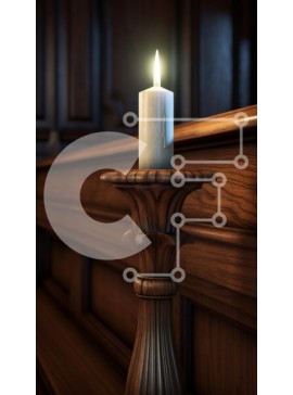 Intra Συλλεκτικό Ξύλινο Παζλ Plywood  4mm - Γαλήνιο κερί σε περίτεχνο ξύλινο κηροπήγιο Σε Ξύλινο Κουτί - Διαστάσεις Puzzle: 10x10 cm – 25 κομμάτια