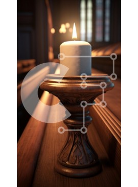 Intra Συλλεκτικό Ξύλινο Παζλ Plywood  4mm - Κερί σε περίτεχνη ξύλινη θήκη σε γαλήνιο εσωτερικό Σε Ξύλινο Κουτί - Διαστάσεις Puzzle: 10x10 cm – 25 κομμάτια