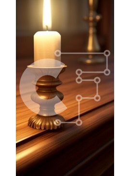 Intra Συλλεκτικό Ξύλινο Παζλ Plywood  4mm - Κερί σε ξύλινη θήκη σε στιλβωμένη επιφάνεια Σε Ξύλινο Κουτί - Διαστάσεις Puzzle: 10x10 cm – 25 κομμάτια