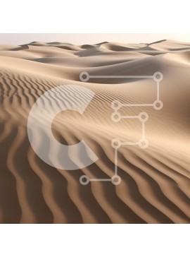 Intra Συλλεκτικό Ξύλινο Παζλ Plywood  4mm - Έρημο τοπίο με κυματιστούς αμμόλοφους Σε Ξύλινο Κουτί - Διαστάσεις: 10x10 cm – 25 κομμάτια