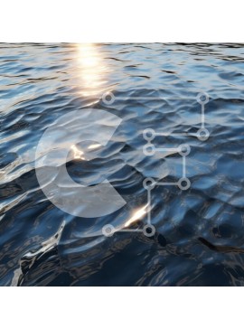 Intra Συλλεκτικό Ξύλινο Παζλ Plywood  4mm - Γαλήνια επιφάνεια νερού που αντανακλά το φως του ήλιου Σε Ξύλινο Κουτί - Διαστάσεις: 10x10 cm – 25 κομμάτια