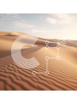 Intra Συλλεκτικό Ξύλινο Παζλ Plywood  4mm - Έρημο τοπίο με κυματιστούς αμμόλοφους Σε Ξύλινο Κουτί - Διαστάσεις: 10x10 cm – 25 κομμάτια