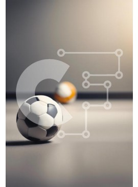 Intra Συλλεκτικό Ξύλινο Παζλ Plywood  4mm - Δυναμικές μπάλες ποδοσφαίρου σε λεία επιφάνεια Σε Ξύλινο Κουτί - Διαστάσεις Puzzle: 10x10 cm – 25 κομμάτια