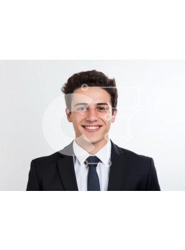 Intra Συλλεκτικό Ξύλινο Παζλ Plywood  4mm - Επαγγελματικό πορτρέτο ενός νεαρού άνδρα Σε Ξύλινο Κουτί - Διαστάσεις Puzzle: 10x10 cm – 25 κομμάτια